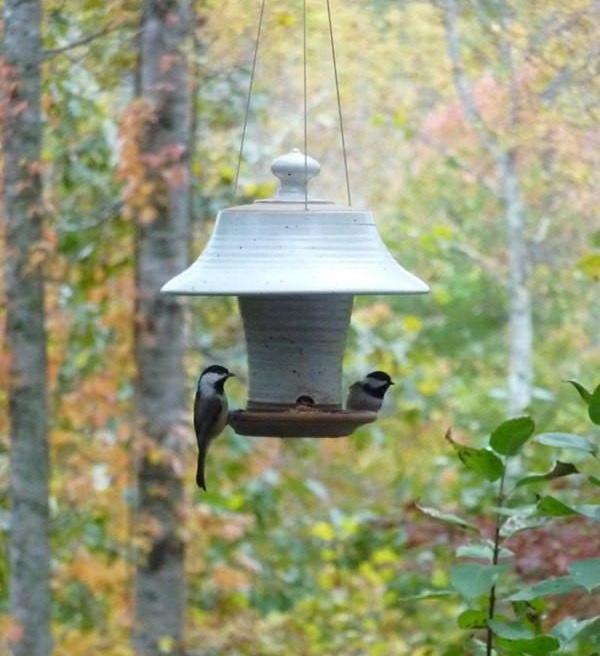 Ceramic store clay pottery handmade stoneware bird feeder