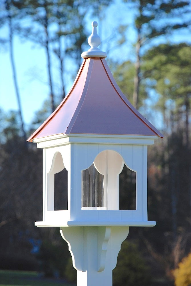 Copper Roof Bird Feeders