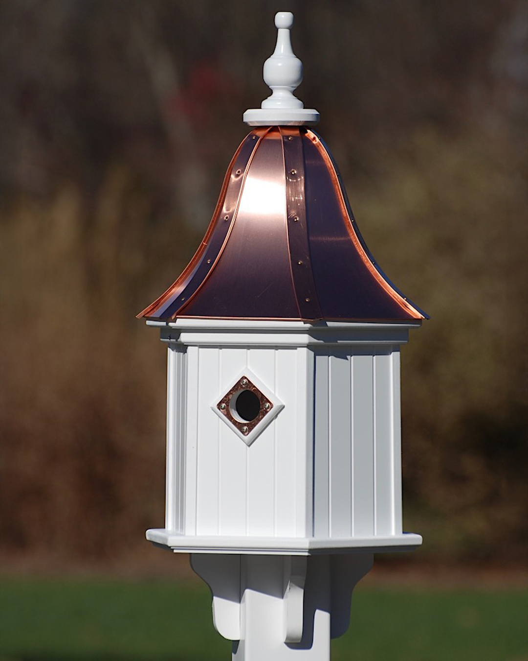 Copper Roof Birdhouse 28x12- 3 Portals