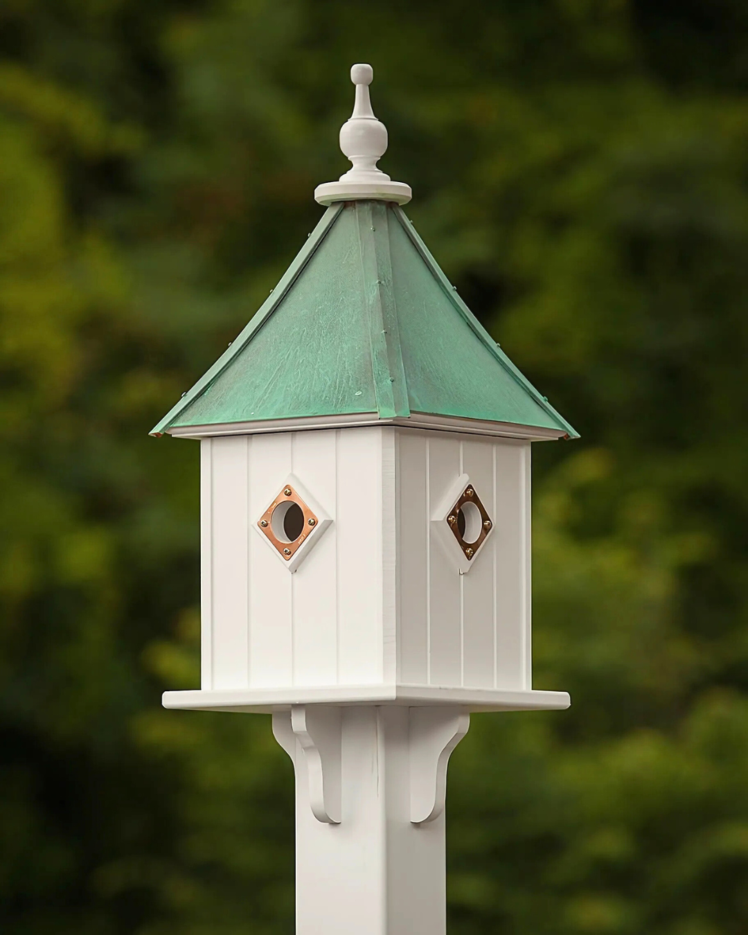 Copper Roof Birdhouse 28x10- 4 Portals