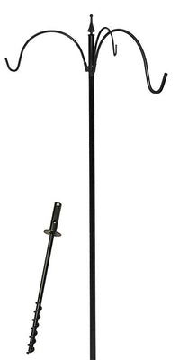 Garden Pole Set Triple Hanger and Ground Auger