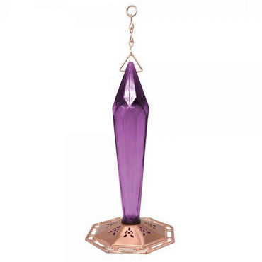 hummingbird feeder in amethyst color