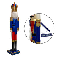 Prime Retreat Nutcracker King statue, giant Christmas decoration for indoor or outdoor holiday displays