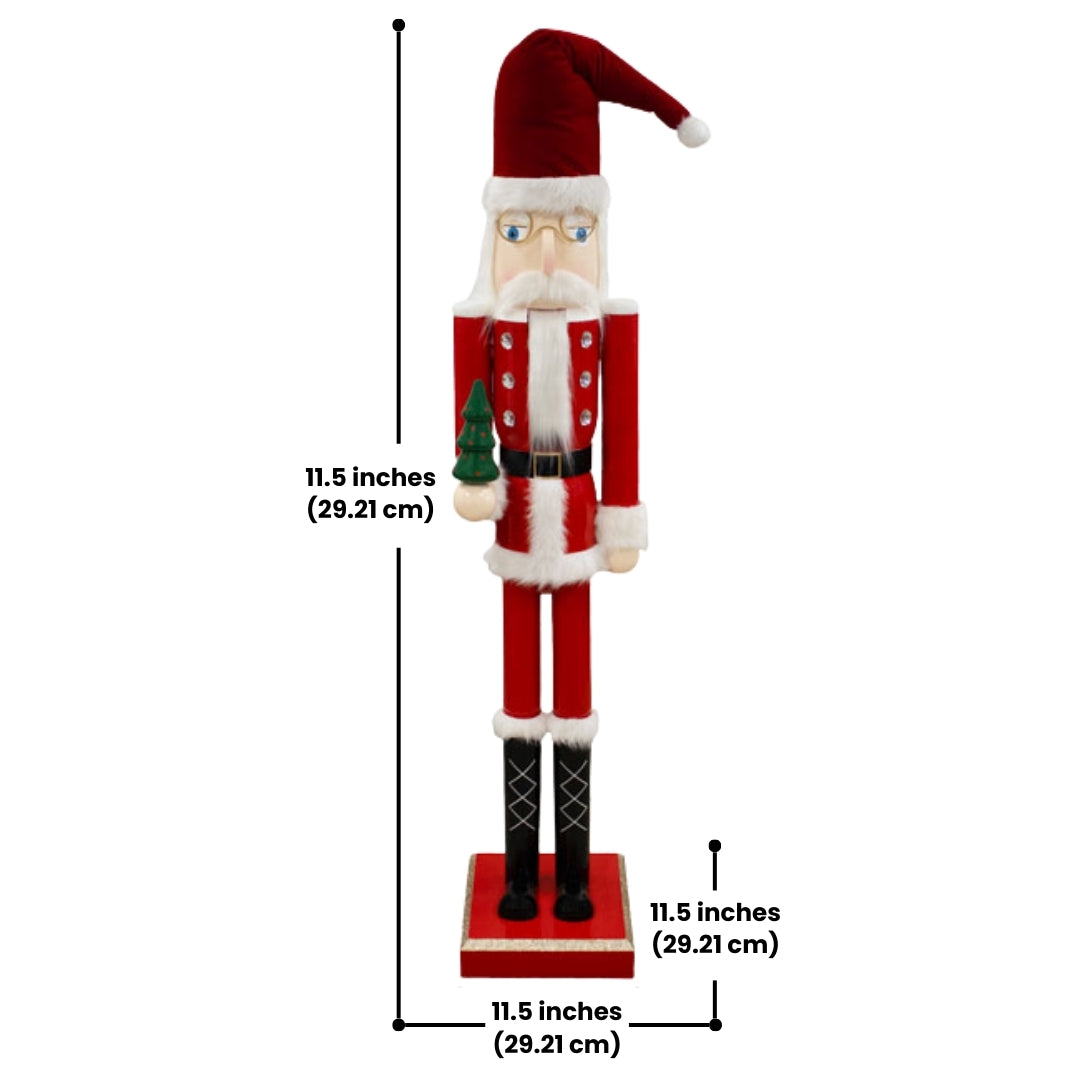 Giant Nutcracker Mr. Claus statue by Prime Retreat, adding a whimsical touch to your holiday decor collection