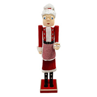 Giant Nutcracker Mrs. Claus figure by Prime Retreat, bringing warmth and joy to your holiday decorating theme.