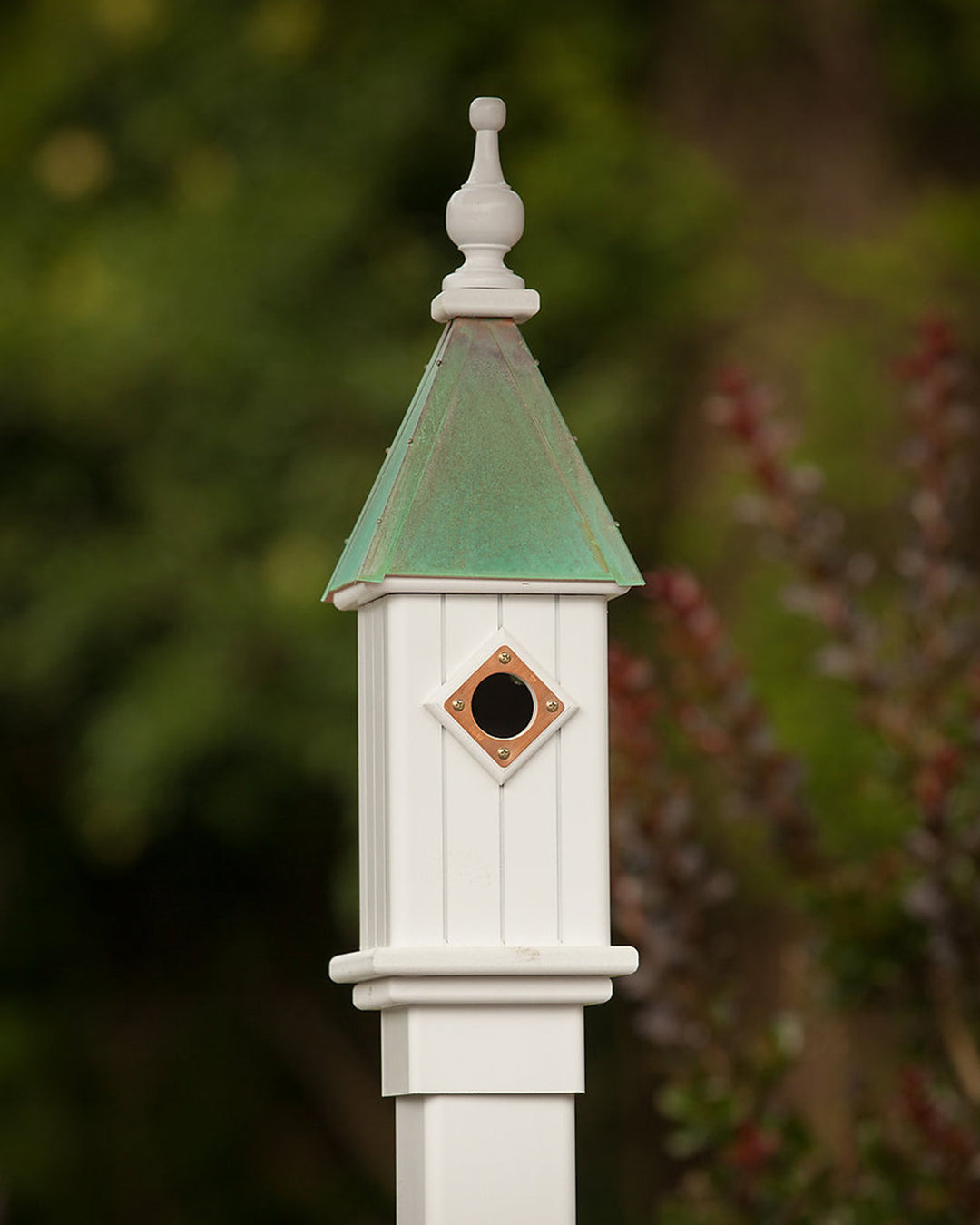 Copper Roof Bluebird House-Patina