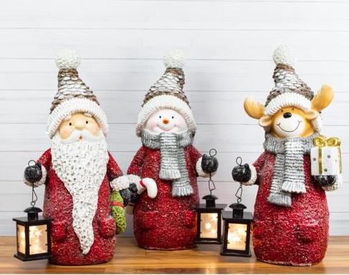 Santa, Snowman, Reindeer-Set
