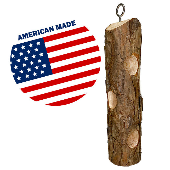 Suet Cedar Log Birdfeeder