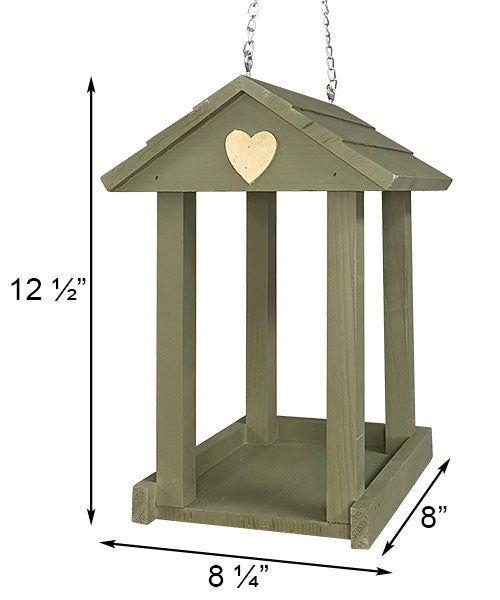 Valentine Fly-Through Bird Feeder – Charming and Functional Bird Feeder for Gardens