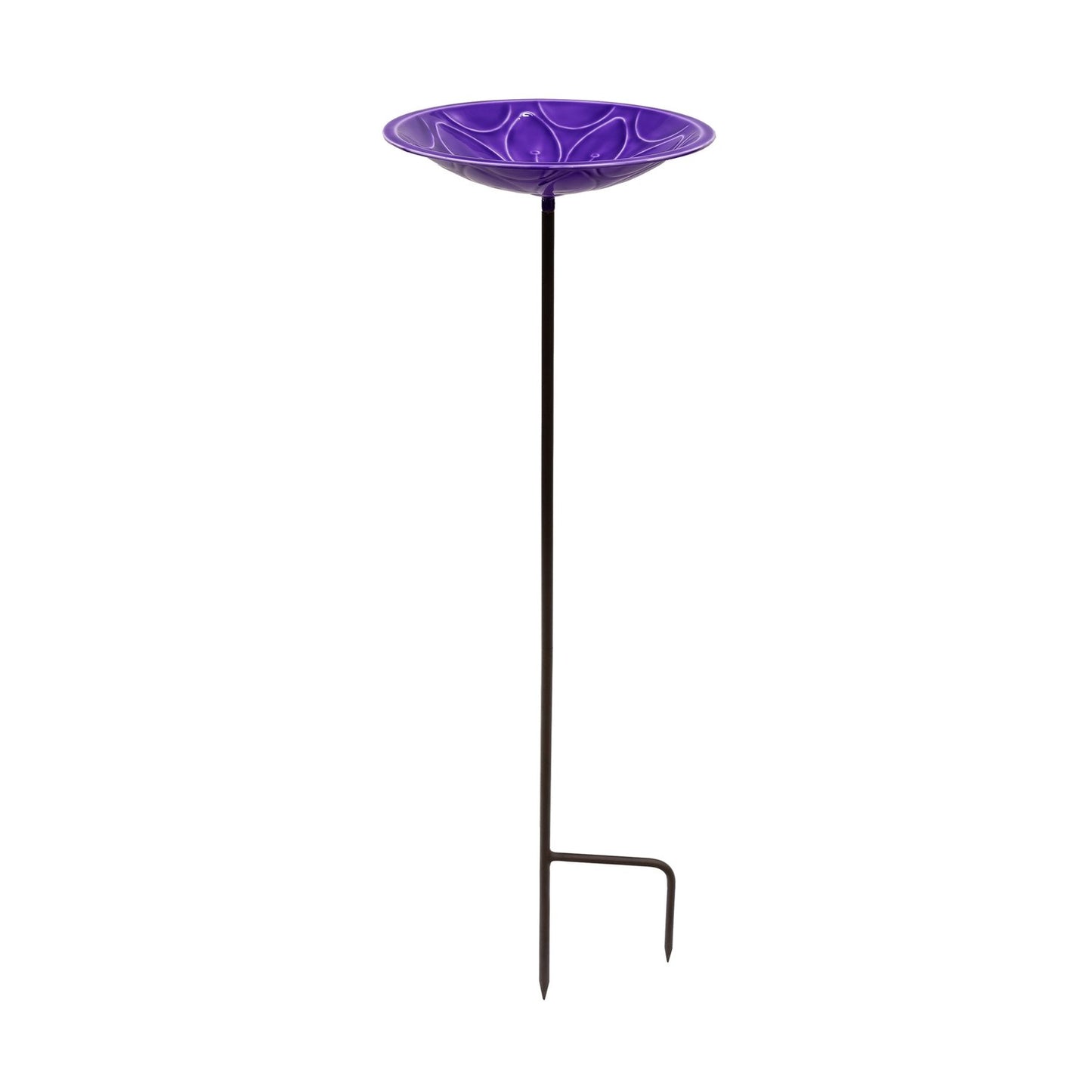 Violet Staked Birdbath – Elegant Garden Décor for Attracting Birds