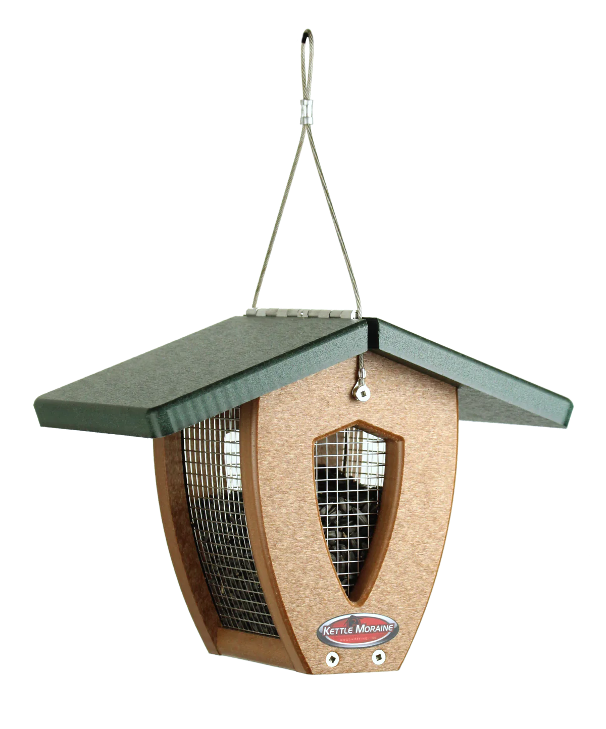 green chocolate recycled mini moraine feeder