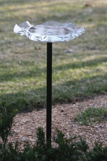 Acrylic Pole-Mounted Bird Bath by BirdsChoice