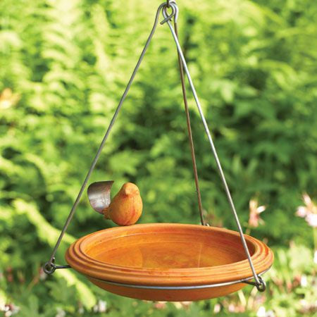 Spice Ceramic Hanging Bird Bath – Elegant and Decorative Hanging Bird Bath for Gardens