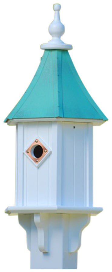 Copper Roof Birdhouse with Single Portal