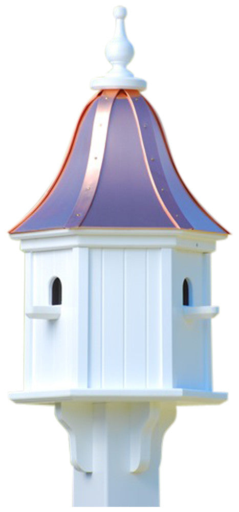 Copper Roof Birdhouse Vinyl with 3 Compartments