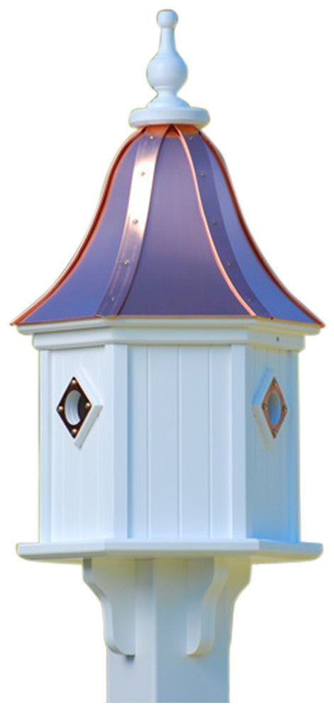 Copper Roof Birdhouse in PVC/Vinyl-3 Portals
