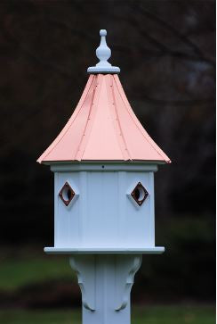 Copper Roof Birdhouse 34x14 Slope- 4 Portals