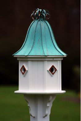 Copper Roof Birdhouse 34x14 Ribbon Detail 4 Portals