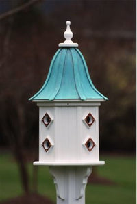 Large Copper Roof Dovecote Birdhouse in PVC/Vinyl