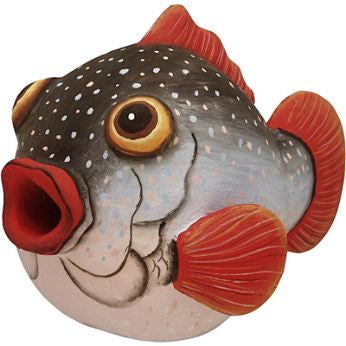 Puffer Fish Wooden Birdhouse