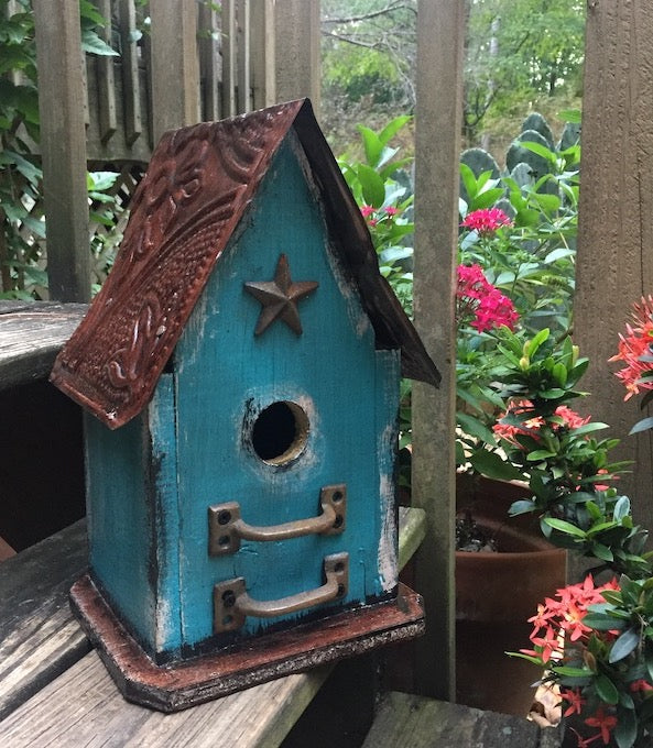 Barn Wood and Tin Birdhouse