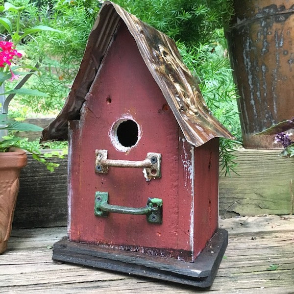 Barn Wood and Tin Rustic Birdhouses