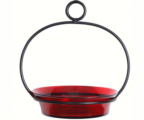 Hanging Bird Feeder-Bird Bath | Glass Multi-Use Dish Feeder - The ...