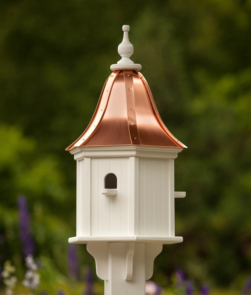 Copper Roof Birdhouse Vinyl with 3 Perches