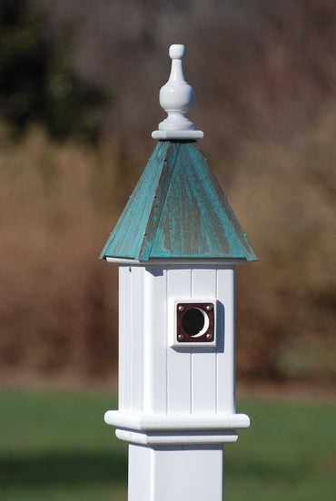 Copper Roof Bluebird House- Patina Finish