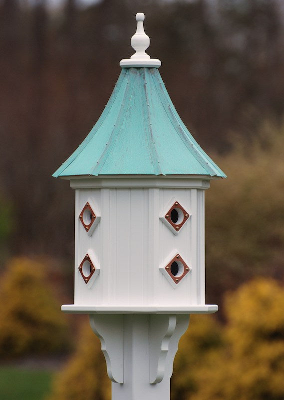 Copper Roof Dovecote Birdhouse-Slope with Portals