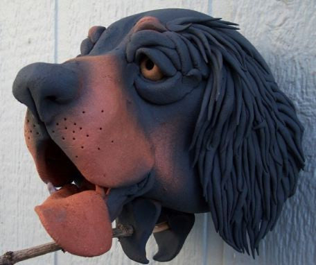 Gargler Ceramic Birdhouse Scottish Setter