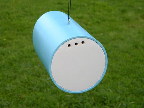 Vinyl Tube Birdhouse-Blue