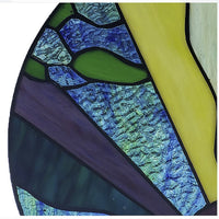 Earth Elements Stained Glass Panel