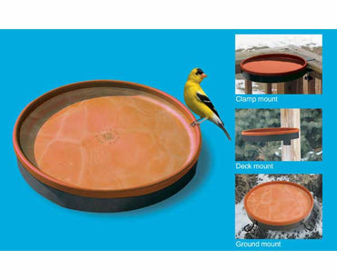 Heated Bird Bath 3 Mounting Options-Terra Cotta