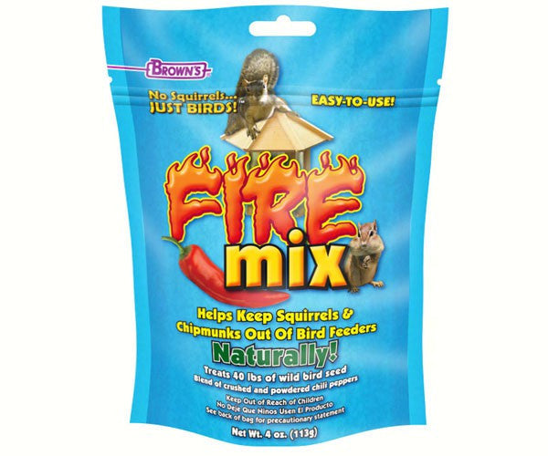 Fire Mix Squirrel Away Powder – Powerful and Natural Repellent to Keep Squirrels at Bay