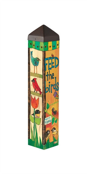 Feed the Birds Art Pole