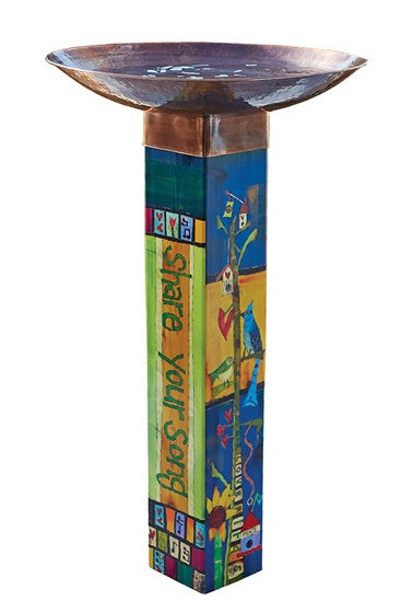 Gather Friends Pedestal Bird Bath