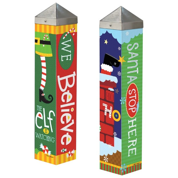 20-Inch Holiday Garden Art Poles – Festive and Decorative Garden Accents for Seasonal Décor