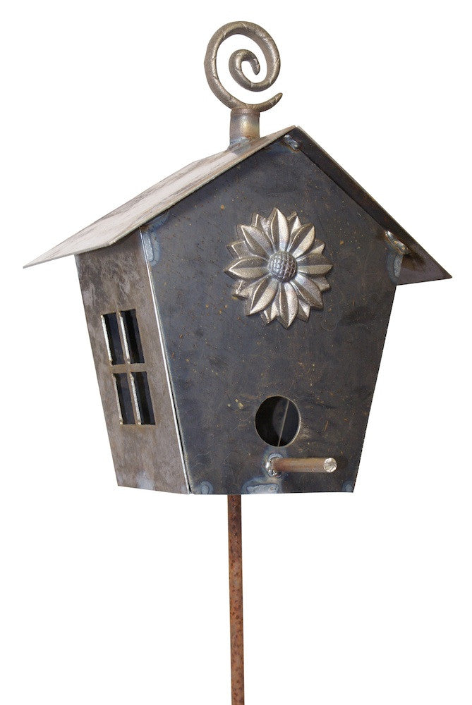 Hand Forged Birdhouse – Artisan-Crafted and Durable Birdhouse for Unique Garden Décor