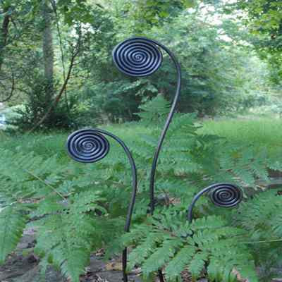 Pot Size Fiddlehead Fern Garden Stakes-Set/6