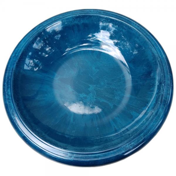 Blue Large Solar Fountain Bird Bath