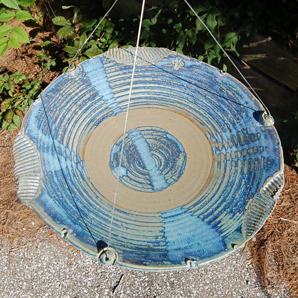 Large Hanging Bird Bath- French Blue