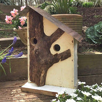 Log Front Birdhouse-6