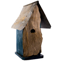 Natural Log Front Birdhouse-1A