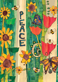 Peace Birdbath Art Detail