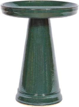 Simple Elegance Bird Bath- Green