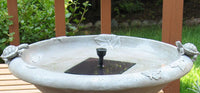 Solar Bird Bath Detail