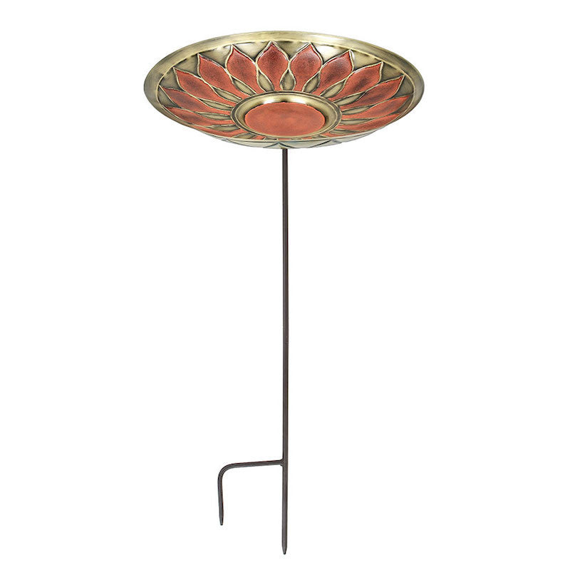 Tall Bird Bath with Solar Fountain