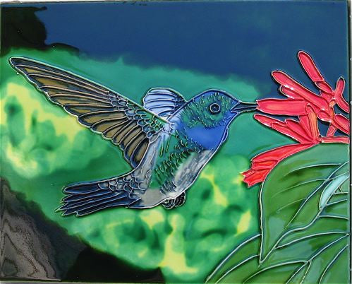 Mosaic Hummingbird Wind Chimes