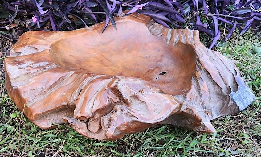 Extra Large Teak Wood Bowl A